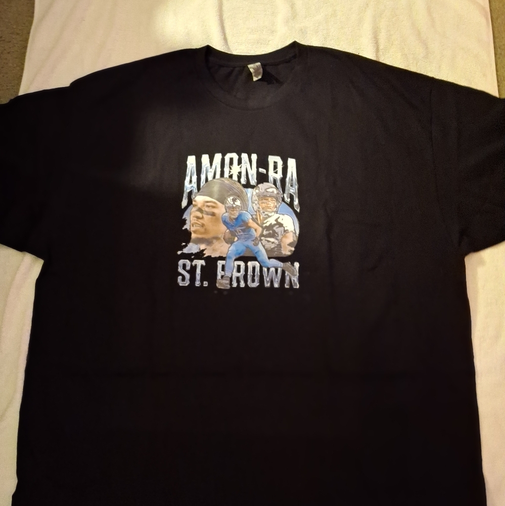 Detroit Lions Amon-Ra St Brown Shirt Size 3XL New